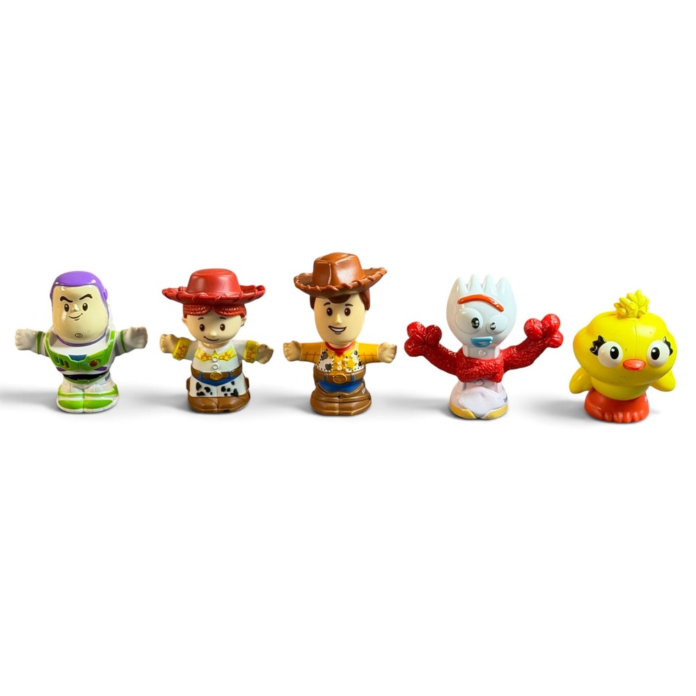 Fisher Price Little People Disney Toy Story 4 Woody Buzz Jessie Forky Ducky Set